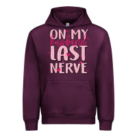 Mauve Wine on my husband last nerve Urban Hoodie - MaliasSmallBusiness