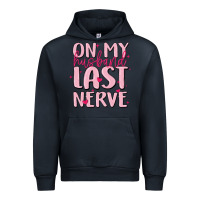 Navy on my husband last nerve Urban Hoodie - MaliasSmallBusiness