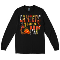 Black campers gonna camp western Long Sleeve Tee - texasbilliewilder