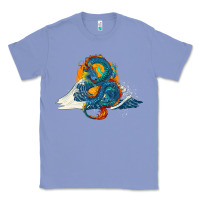 Colony Blue blue dragon ocean waves and sun Classic Tee - RanaPortraitStore