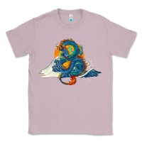 Lilac blue dragon ocean waves and sun Classic Tee - RanaPortraitStore