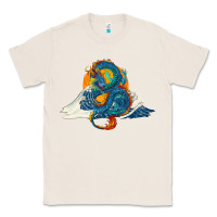 Natural blue dragon ocean waves and sun Classic Tee - RanaPortraitStore