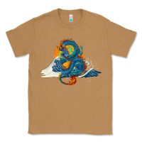 Toasted Coconut blue dragon ocean waves and sun Classic Tee - RanaPortraitStore