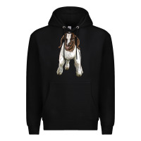 Black baby boer goat Premium Hoodie - LillyAllenDesigns