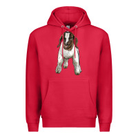 Cardinal baby boer goat Premium Hoodie - LillyAllenDesigns