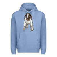 Colony Blue baby boer goat Premium Hoodie - LillyAllenDesigns