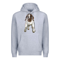 Heather Grey baby boer goat Premium Hoodie - LillyAllenDesigns