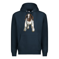Navy baby boer goat Premium Hoodie - LillyAllenDesigns