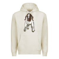 Oatmeal Heather baby boer goat Premium Hoodie - LillyAllenDesigns