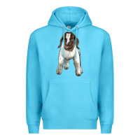 Ocean Blue baby boer goat Premium Hoodie - LillyAllenDesigns