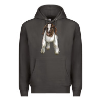 Smoke baby boer goat Premium Hoodie - LillyAllenDesigns