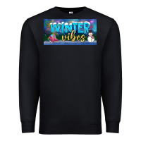 Black winter vibes license plate Premium Sweatshirt - BundleAndBundleShop