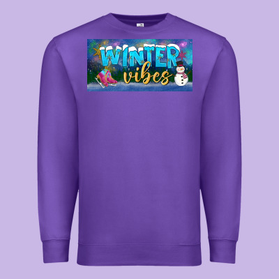 Winter Vibes License Plate Premium Sweatshirt Designed By Bundleandbundleshop