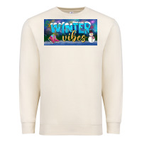 Sandshell winter vibes license plate Premium Sweatshirt - BundleAndBundleShop