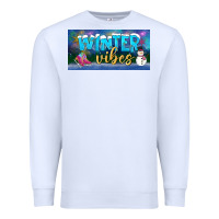 White winter vibes license plate Premium Sweatshirt - BundleAndBundleShop
