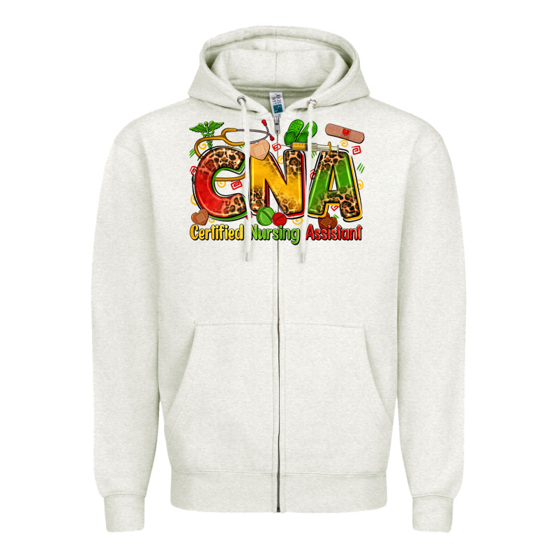 Certified Nursing Assistant Juneteenth Zipper Hoodie by Zillion Design Studio | Teevron
