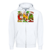 White certified nursing assistant juneteenth Zipper Hoodie - Zillion Design Studio