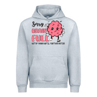 Heather Grey sorry brain full Urban Hoodie - MaliasSmallBusiness