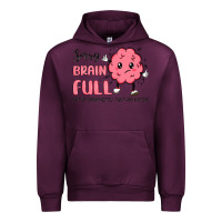 Mauve Wine sorry brain full Urban Hoodie - MaliasSmallBusiness