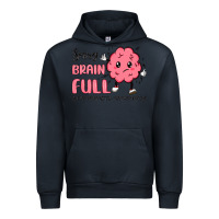 Navy sorry brain full Urban Hoodie - MaliasSmallBusiness