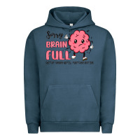 Pigment Midnight Navy sorry brain full Urban Hoodie - MaliasSmallBusiness