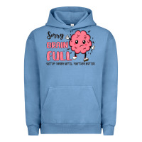 Pigment Pebble Blue sorry brain full Urban Hoodie - MaliasSmallBusiness