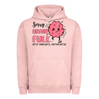 Pigment Salmon sorry brain full Urban Hoodie - MaliasSmallBusiness