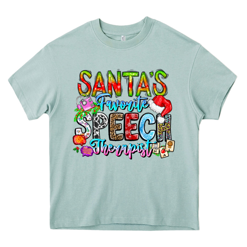 Festive Speech Therapist Tribute Heavy Core Tee by CowhideDigitalArt | Teevron