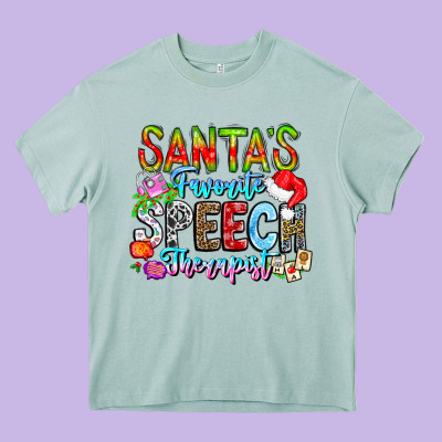 Festive Speech Therapist Tribute Heavy Core Tee Designed By Cowhidedigitalart