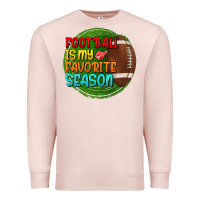 Pale Pink football is my favorite season Premium Sweatshirt - BundleAndBundleShop