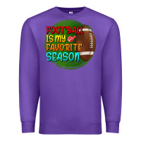 Purple football is my favorite season Premium Sweatshirt - BundleAndBundleShop