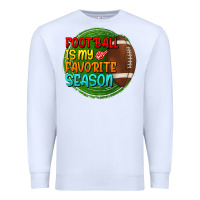 White football is my favorite season Premium Sweatshirt - BundleAndBundleShop