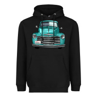 Black western truck front view Heavyweight Hoodie - FaDigitalArtStudio