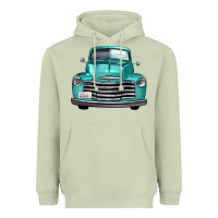 Matcha western truck front view Heavyweight Hoodie - FaDigitalArtStudio