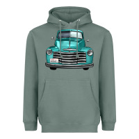 Sage western truck front view Heavyweight Hoodie - FaDigitalArtStudio
