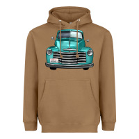 Toasted Coconut western truck front view Heavyweight Hoodie - FaDigitalArtStudio