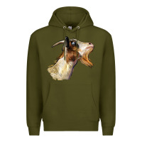 Army Green Tennessee Goat Head Premium Hoodie - LillyAllenDesigns