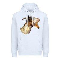 White Tennessee Goat Head Premium Hoodie - LillyAllenDesigns