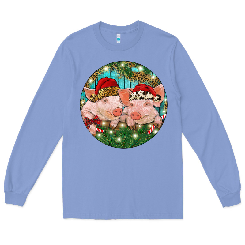 Christmas Pigs Long Sleeve Tee by RanaPortraitStore | Teevron