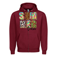 Burgundy summer lovin Zipper Hoodie - texasbilliewilder