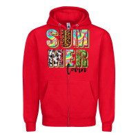 Red summer lovin Zipper Hoodie - texasbilliewilder