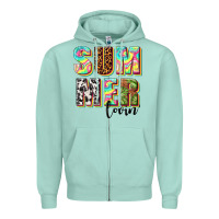 Seafoam summer lovin Zipper Hoodie - texasbilliewilder