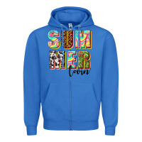 True Royal summer lovin Zipper Hoodie - texasbilliewilder
