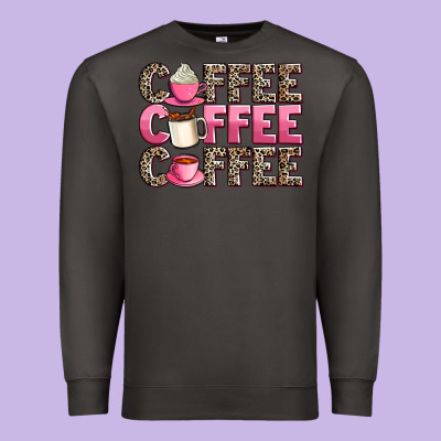 Coffee Coffee Coffee Premium Sweatshirt Designed By Adodesignshop