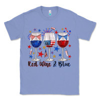 Colony Blue red wine and blue wine glasses Classic Tee - texasbilliewilder
