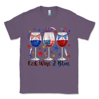 Lavender red wine and blue wine glasses Classic Tee - texasbilliewilder