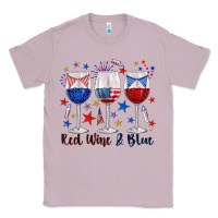 Lilac red wine and blue wine glasses Classic Tee - texasbilliewilder