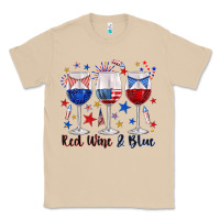 Mushroom red wine and blue wine glasses Classic Tee - texasbilliewilder