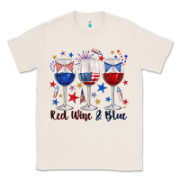 Natural red wine and blue wine glasses Classic Tee - texasbilliewilder