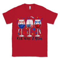 Red red wine and blue wine glasses Classic Tee - texasbilliewilder